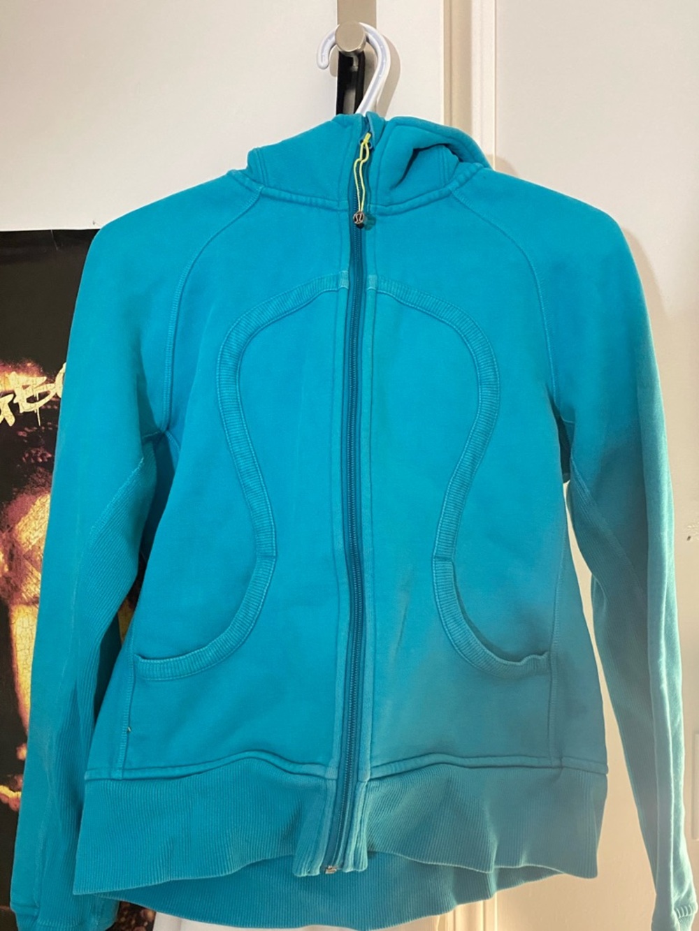 Vintage teal lululemon full zip scuba hoodie